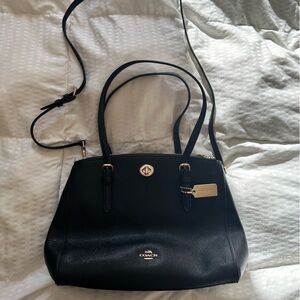 - Coach cross body black leather